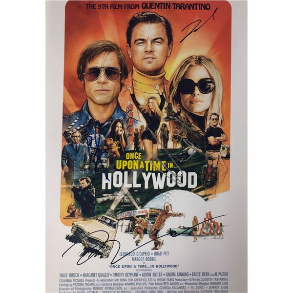 Once upon a time in Hollywood Photo Autographed Signed