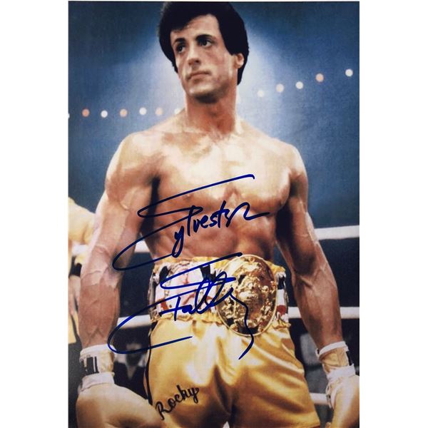 Rocky Sylvester Stallone Photo Autographed Signed