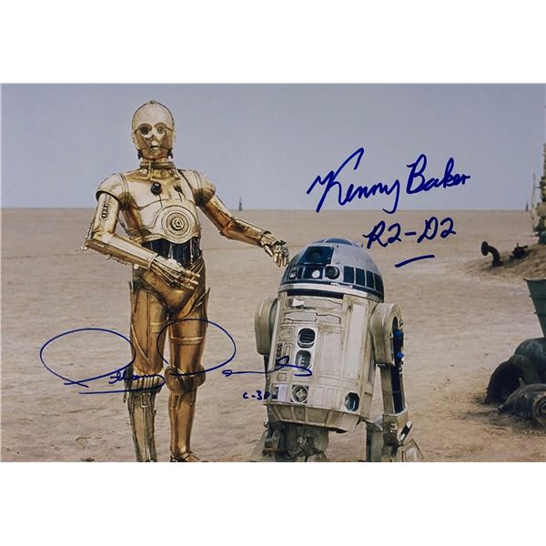 Star Wars Anthony Daniels Kenny Baker Autograph Photo