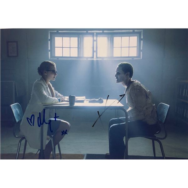 Suicide Squad Photo Margot Robbie Jared Leto Autographed Signed