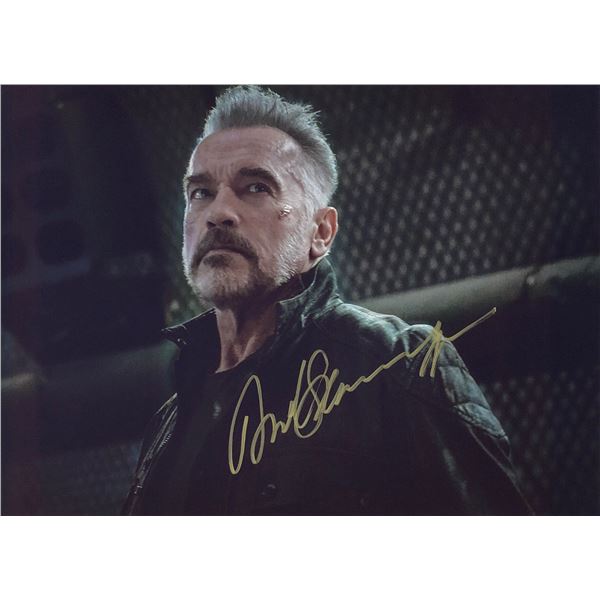 Terminator Dark Fate Photo Arnold Schwarzenegger Autographed Signed
