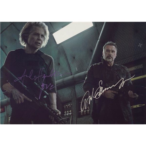 Terminator Dark Fate Photo Arnold Schwarzenegger Autographed Signed