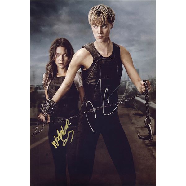 Terminator Dark Fate Photo Mackenzie Davis Natalia Reyes Autographed Signed