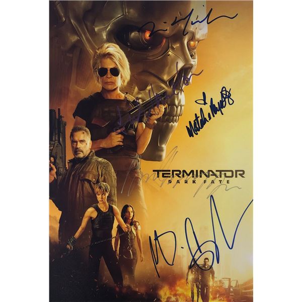 Terminator Dark Fate Photo Arnold Schwarzenegger Linda Hamilton Autographed Signed