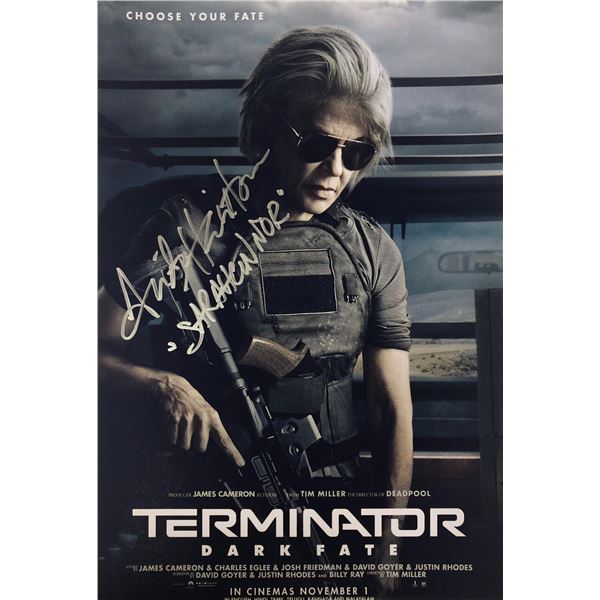 Terminator Dark Fate Photo Linda Hamilton Autographed Signed