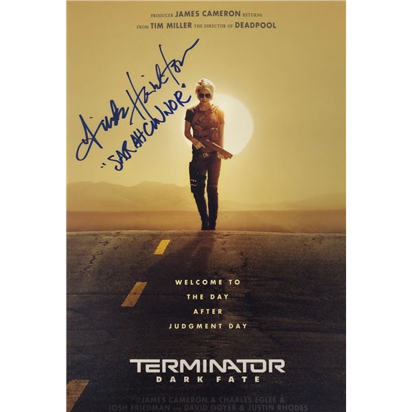 Terminator Dark Fate Photo Linda Hamilton Autographed Signed