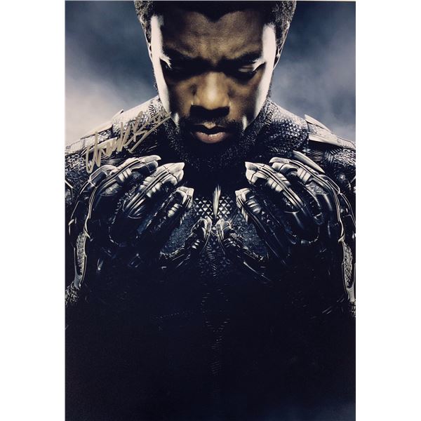 Avengers Black Panther Chadwick Boseman Photo Autographed Signed