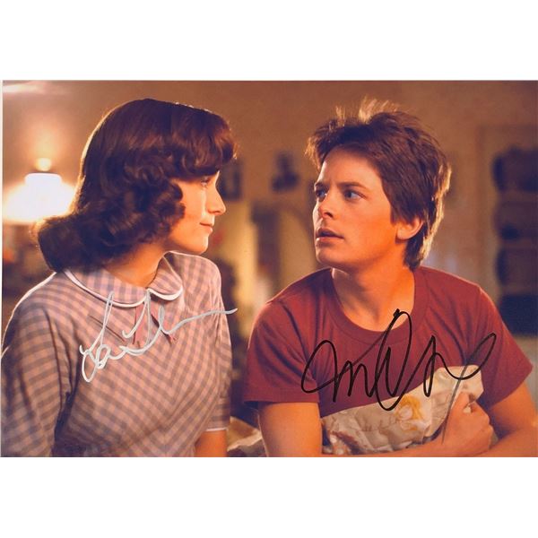 Back to Future Michael J Fox Photo Autographed Signed