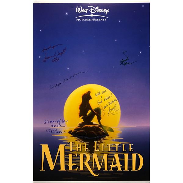 Little Mermaid Poster Jodi Benson Kenneth Mars Autographed  Signed