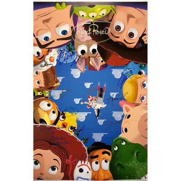 Toy Story 4 Poster Tom Hanks Tim Allen Autographed  Signed