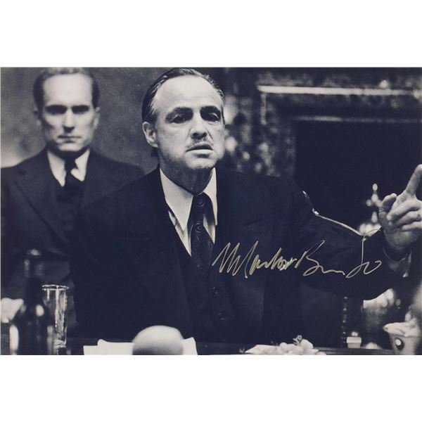 Godfather Photo Marlon Brando Autographed Signed