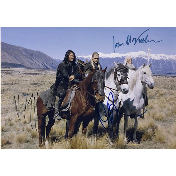 Lord of the Ring Orlando Bloom Ian McKellen Photo Autographed Signed