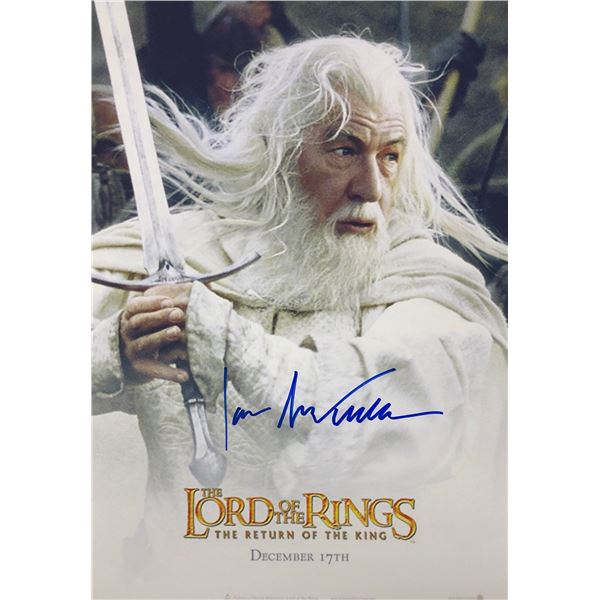 Lord of the Ring Ian McKellen Photo Autographed Signed