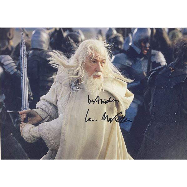 Lord of the Ring Ian McKellen Photo Autographed Signed