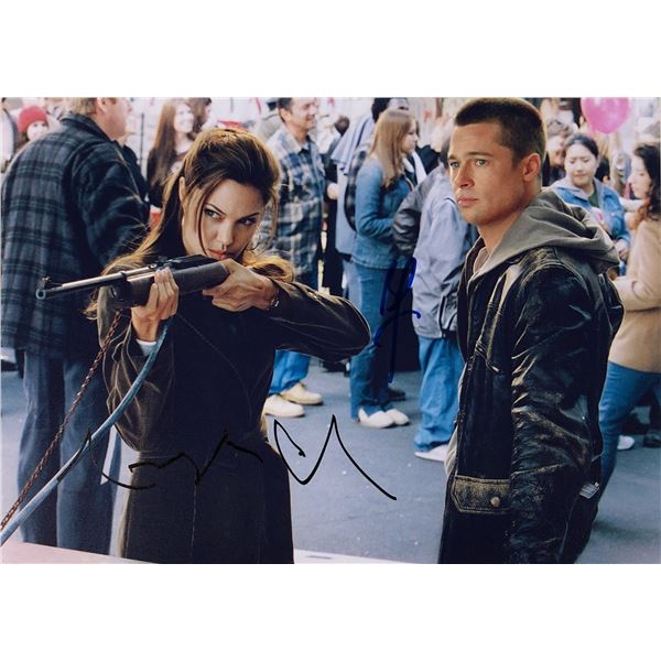 Mr n Mrs Smith Angelina Jolie Brad Pitt Photo Autographed Signed