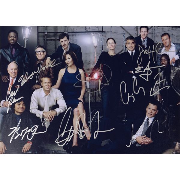 Ocean 12 Matt Damon Brad Pitt Photo Autographed Signed