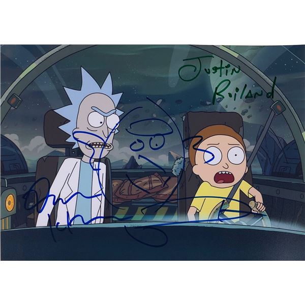 Rick and Morty Justin Roiland Dan Harmon Autographed Photo