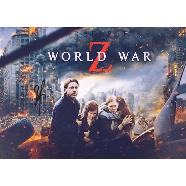 World War Z Brad Pitt Photo Autographed Signed