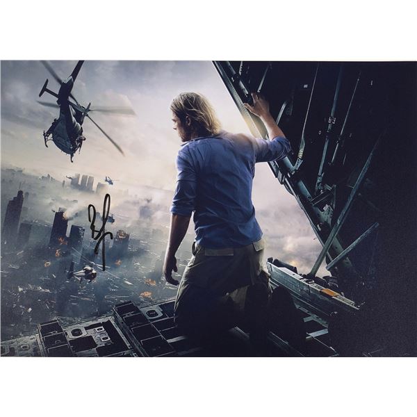 World War Z Brad Pitt Photo Autographed Signed