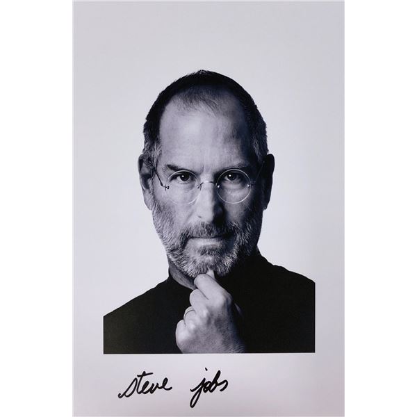 Steve Jobs Photo Autographed Signed