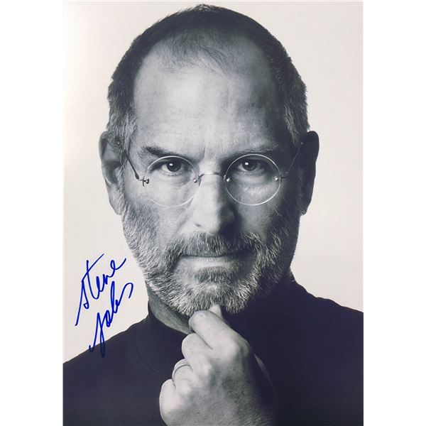 Steve Jobs Photo Autographed Signed