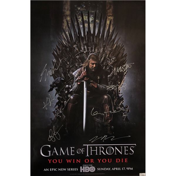 Game of Thornes Kit Harington Signed Poster