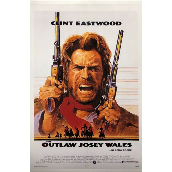 Signed Outlaw Josey Wales Poster Clint Eastwood
