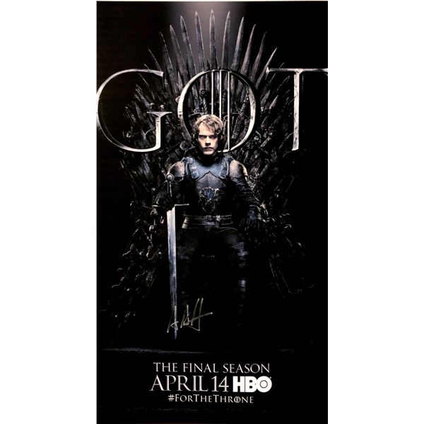 Autograph Signed Alfie Allen Game of Thrones Poster