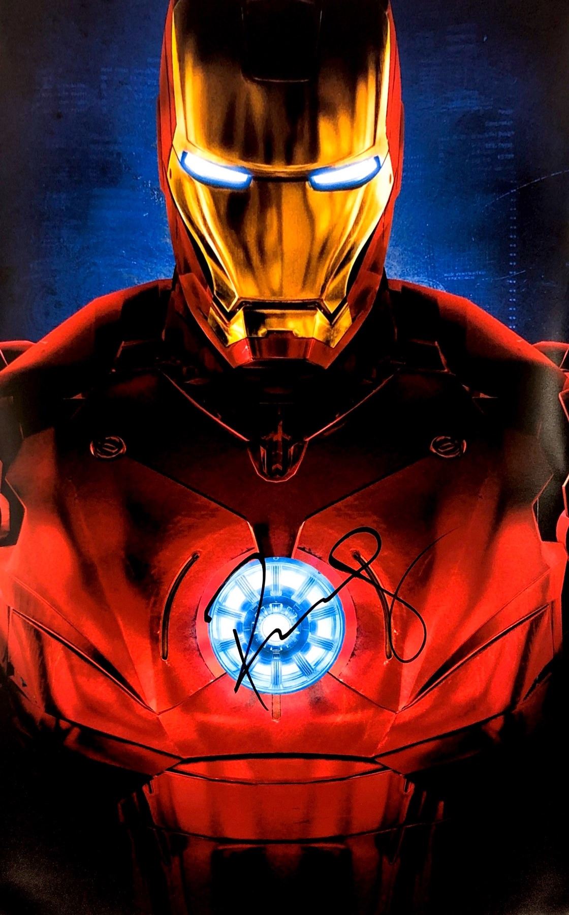 Robert Downey Jr Autograph Signed Iron Man Poster