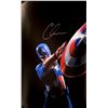 Image 1 : Chris Evans Autograph Signed Avengers Captain America Poster