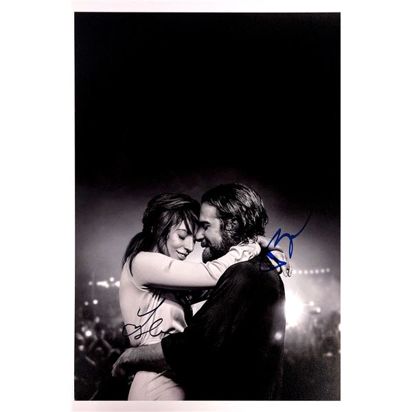 Lady Gaga Bradley Cooper Autograph Signed A Star is Born Poster