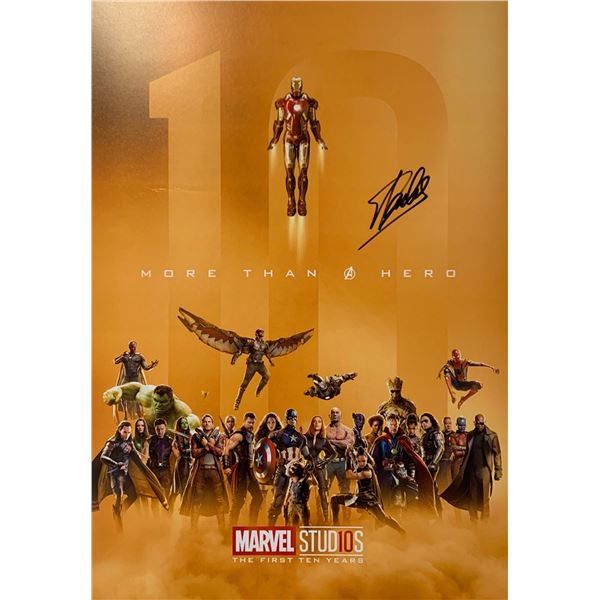 Stan Lee Autograph Signed Marvel Studio Poster