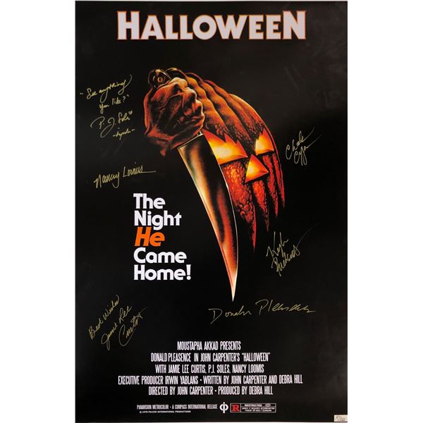 Halloween Jamie Lee Curtis Signed Poster
