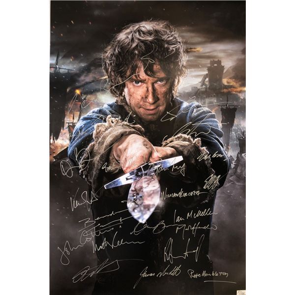 Hobbit Battle of the Five Armies Signed Poster