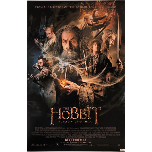 Hobbit Desolation of Smaug Signed Poster