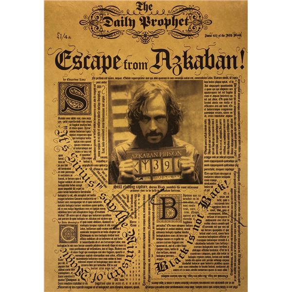 Hrry Potter Gary Oldman Signed Poster
