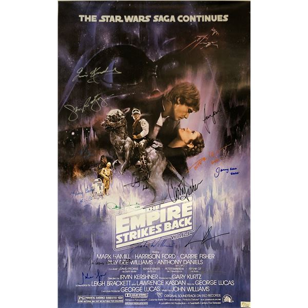 Star Wars Empire Strikes Back Signed Poster