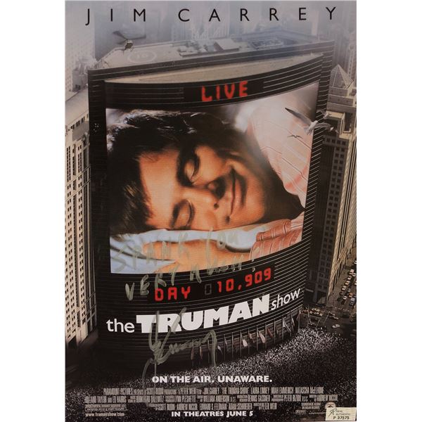 Truman Show Jim Carrey Signed Poster
