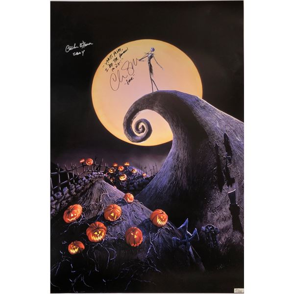 Nightamre Before Christmas Signed Poster