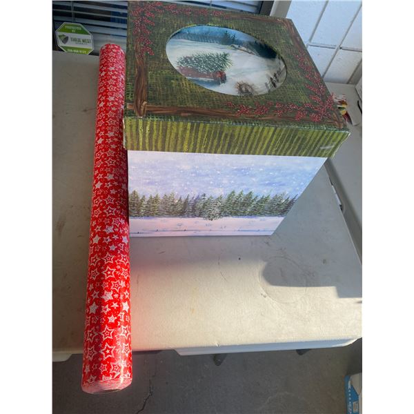 Christmas wrap and box