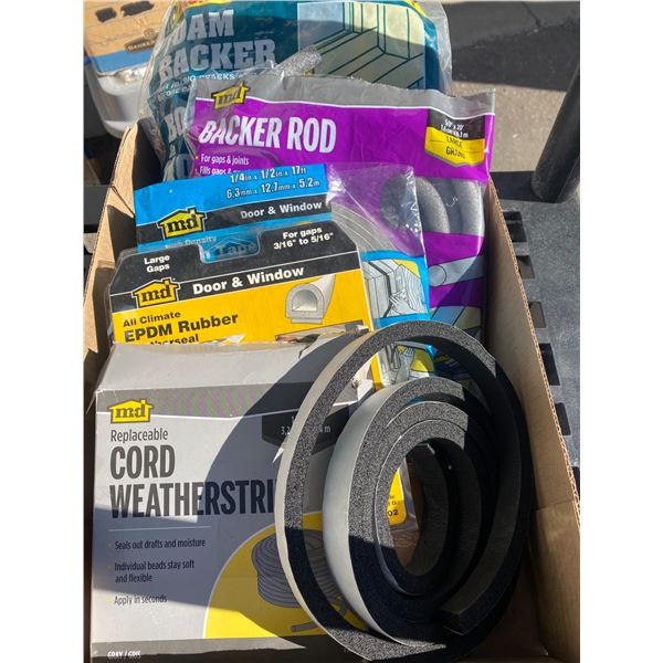 Weather stripping and other items