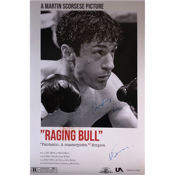 Raging Bull Martin Scorsese Autograph Poster