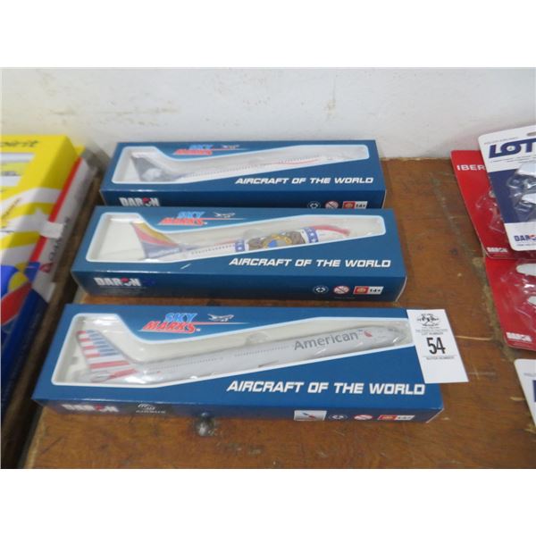 3-Daron Model Planes - 3 X $