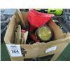 Image 1 : Box of Hand Tools, Flashlight, Gloves & Funnel