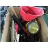 Image 2 : Box of Hand Tools, Flashlight, Gloves & Funnel