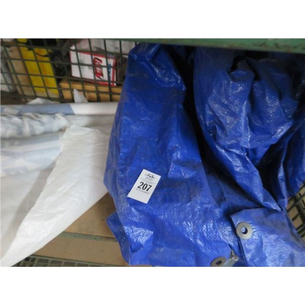 Blue Tarp & Barrier Cover Rolls (3)