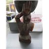 Image 3 : Wood Carving Women w/Child & Fruit On Head