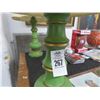 Image 2 : Pair Vintage Green Lamps