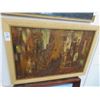Image 1 : Painting Dark Abstract - 41" x 28"