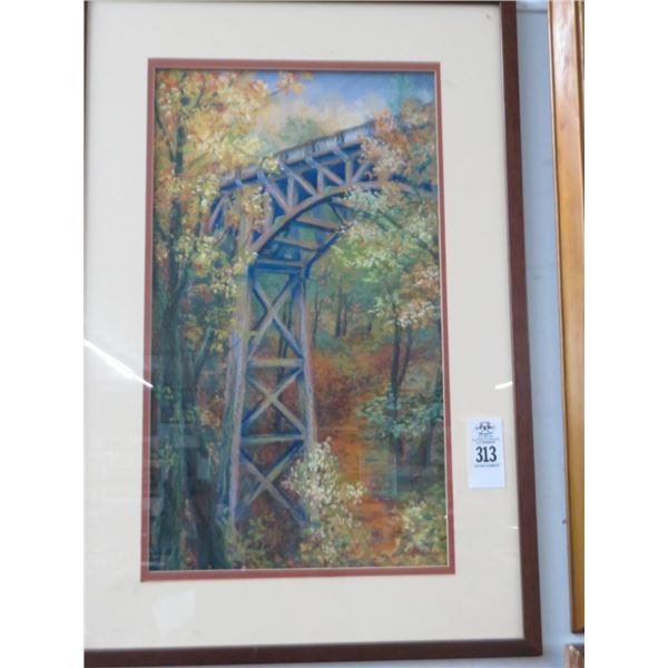 Wooden Bridge Scene - 28" x 19"